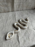 Orakelkaart houder slang - goud luster
