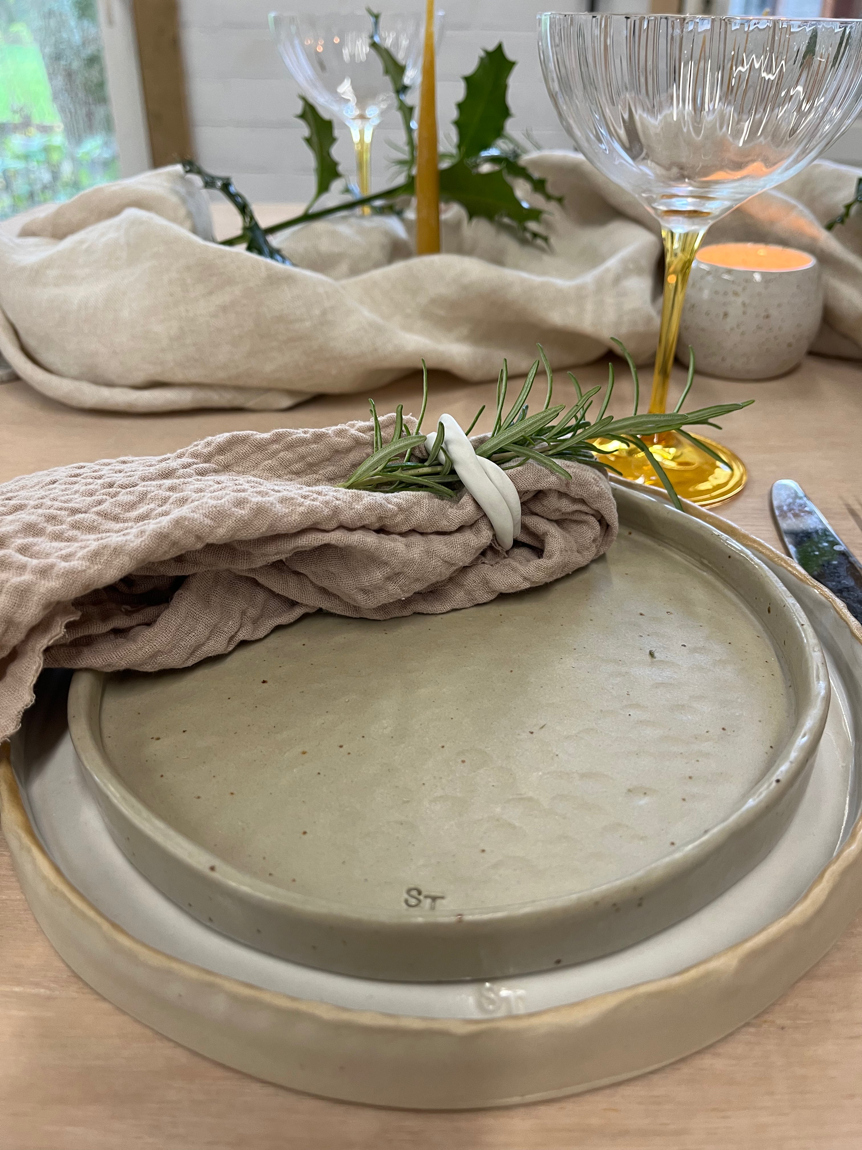 Vintage bord klein - mat