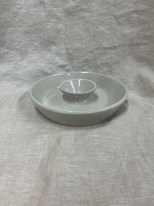 Chip & dip schaal wit