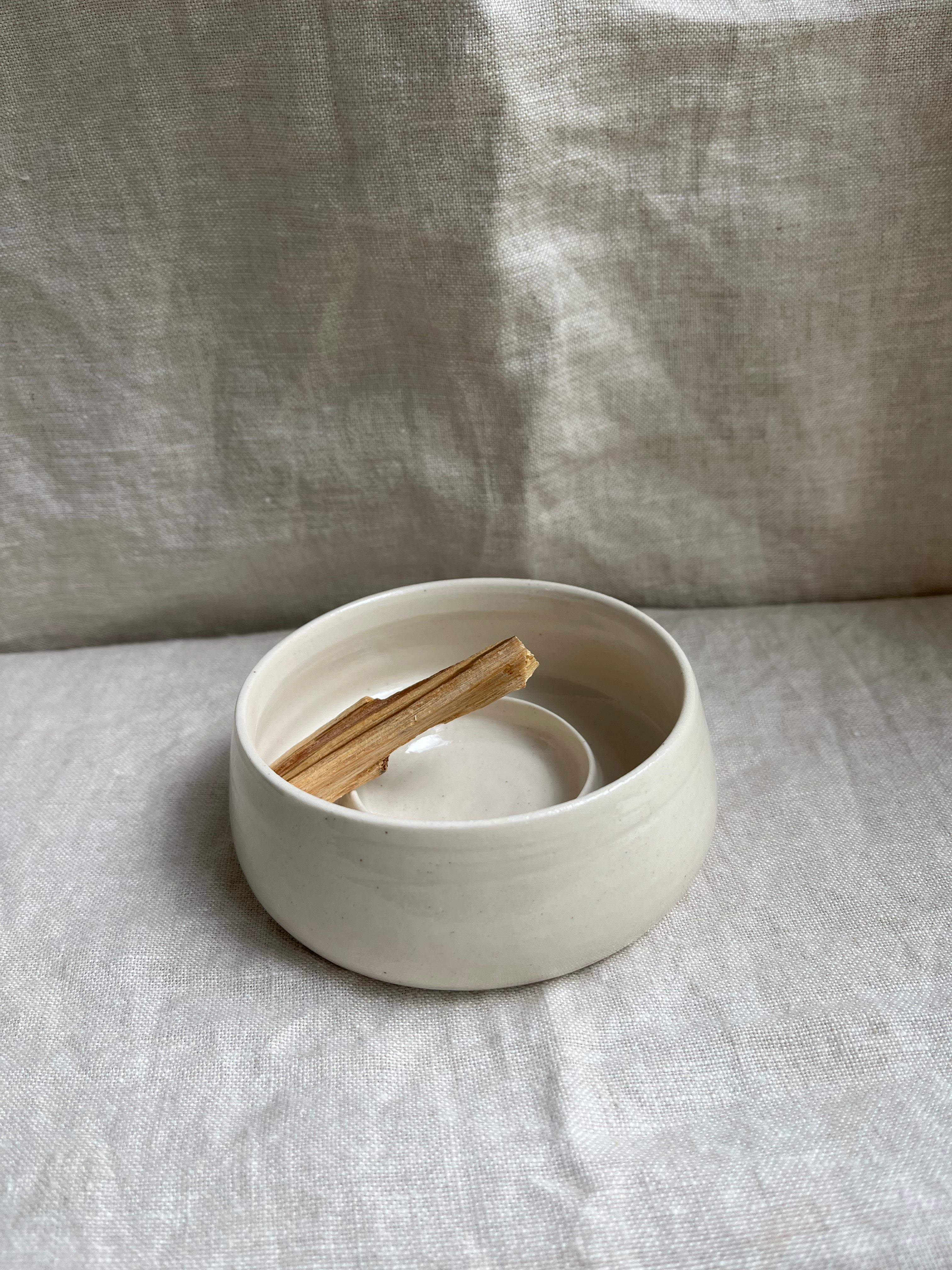 Smudge schaaltje wit glanzend